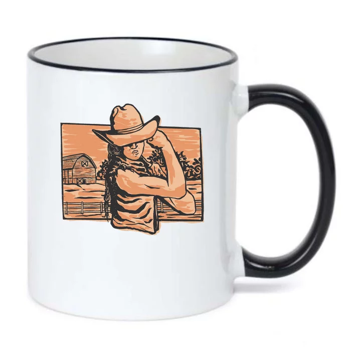 Cowgirl Flex Black Color Changing Mug