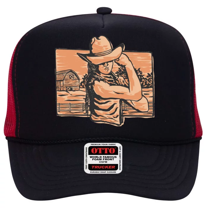 Cowgirl Flex High Crown Mesh Trucker Hat