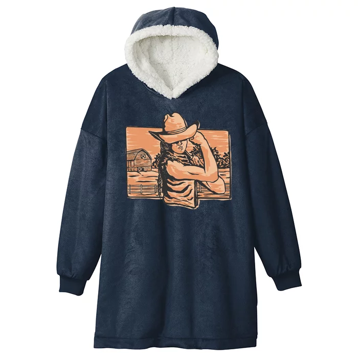 Cowgirl Flex Hooded Wearable Blanket