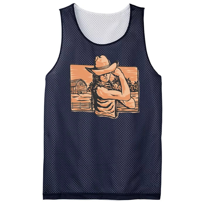 Cowgirl Flex Mesh Reversible Basketball Jersey Tank