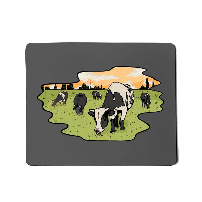 Cows In Field Mousepad