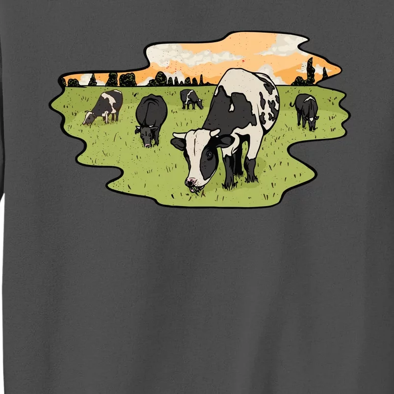 Cows In Field Tall Sweatshirt