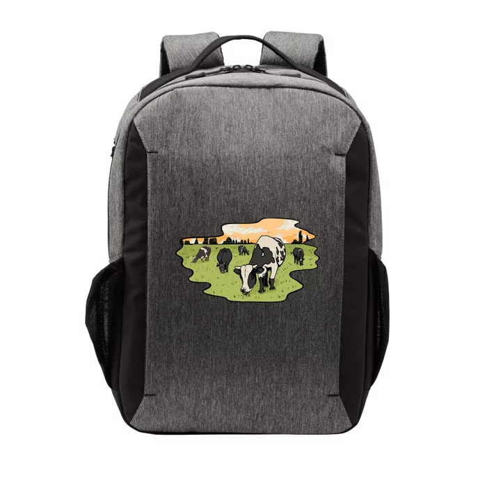 Cows In Field Vector Backpack