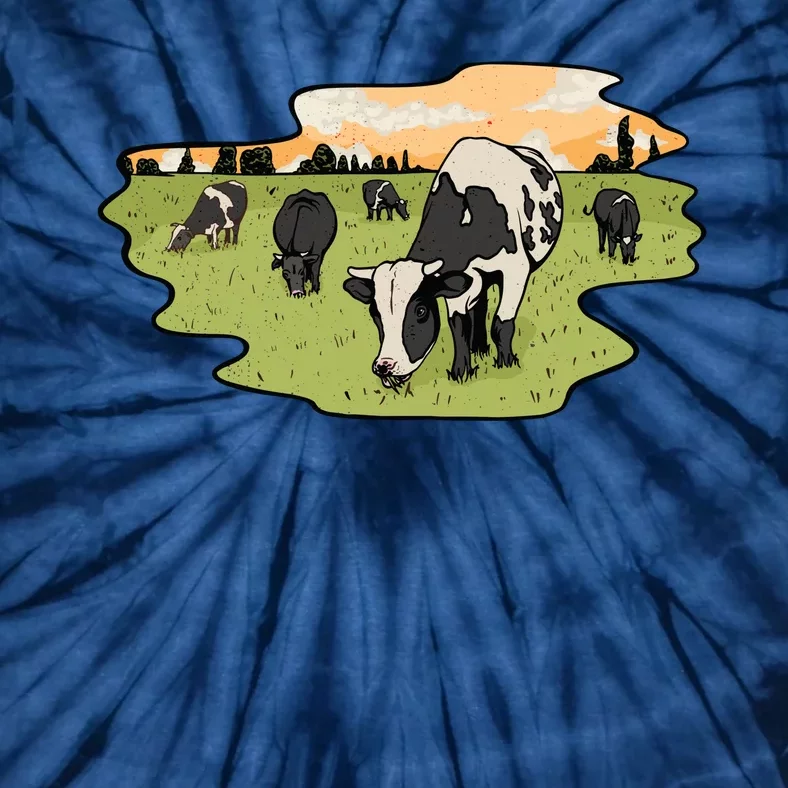 Cows In Field Tie-Dye T-Shirt