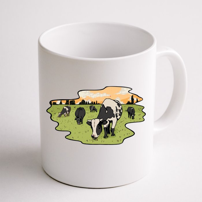 Cows In Field Front & Back Coffee Mug