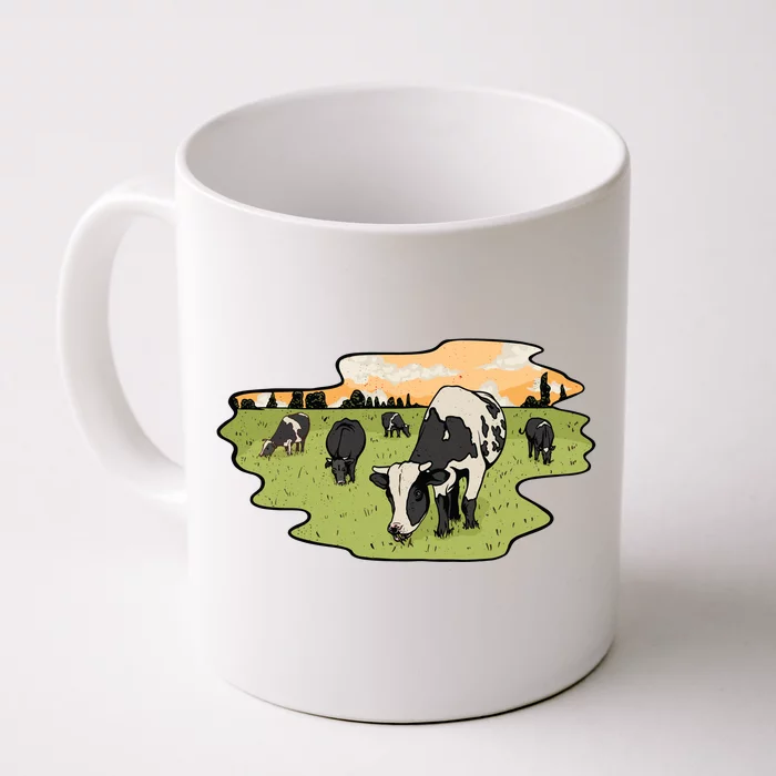 Cows In Field Front & Back Coffee Mug