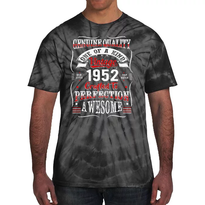 Crafted Perfection 1952 71st Birthday For 71 Years Old Tie-Dye T-Shirt