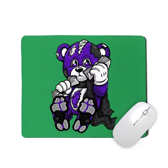 Court Purple 13s Tee Heartbreak Money 13 Retro Court Purple Mousepad