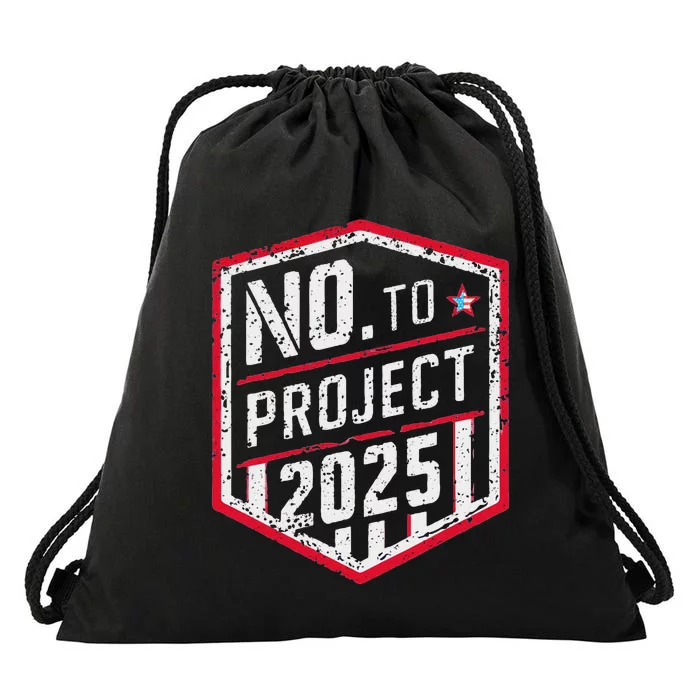 Current Political 2024 Stop Project 2025 Movement Drawstring Bag