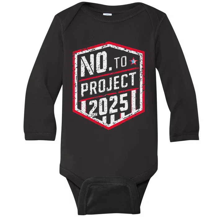 Current Political 2024 Stop Project 2025 Movement Baby Long Sleeve Bodysuit