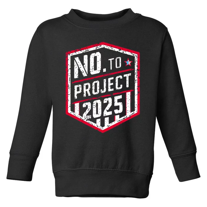 Current Political 2024 Stop Project 2025 Toddler Sweatshirt