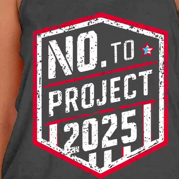 Current Political 2024 Stop Project 2025 Women's Knotted Racerback Tank