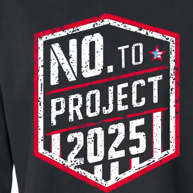 Current Political 2024 Stop Project 2025 Cropped Pullover Crew