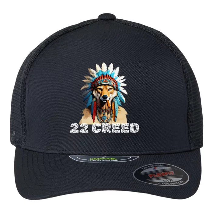 Coyote Predator 22 Cree.D Graphic Design Flexfit Unipanel Trucker Cap