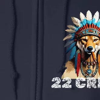 Coyote Predator 22 Cree.D Graphic Design Full Zip Hoodie