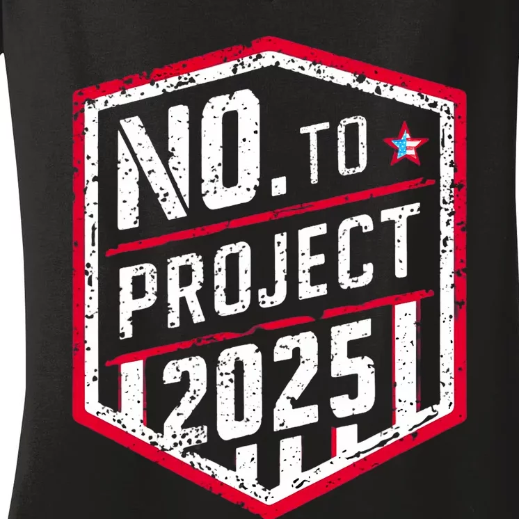 Current Political 2024 Stop Project 2025 Women's V-Neck T-Shirt