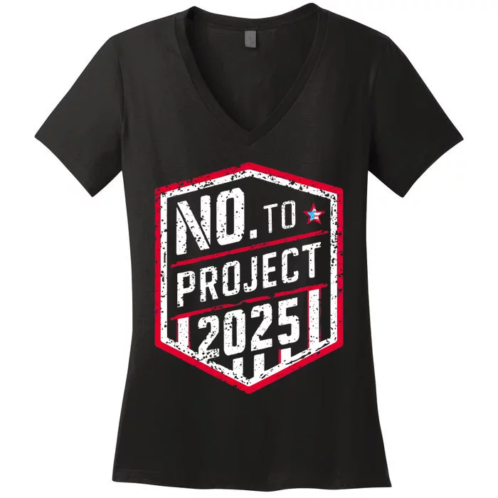 Current Political 2024 Stop Project 2025 Women's V-Neck T-Shirt