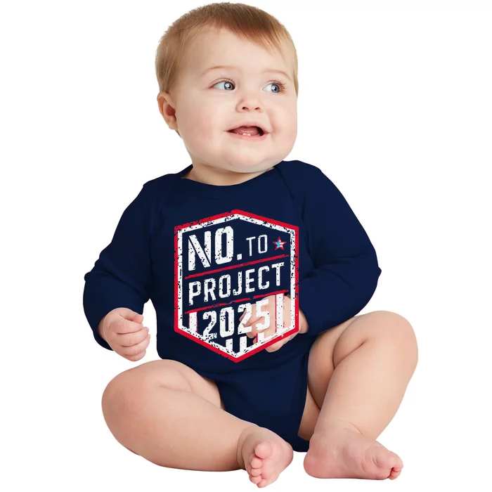 Current Political 2024 Stop Project 2025 Baby Long Sleeve Bodysuit