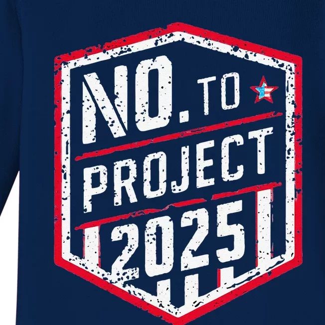 Current Political 2024 Stop Project 2025 Baby Long Sleeve Bodysuit