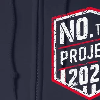 Current Political 2024 Stop Project 2025 Full Zip Hoodie