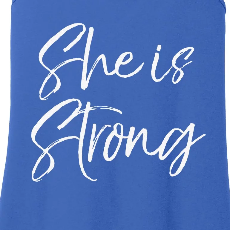 Cute Proverbs 31 Quote Gift For She Is Strong Ladies Essential Tank