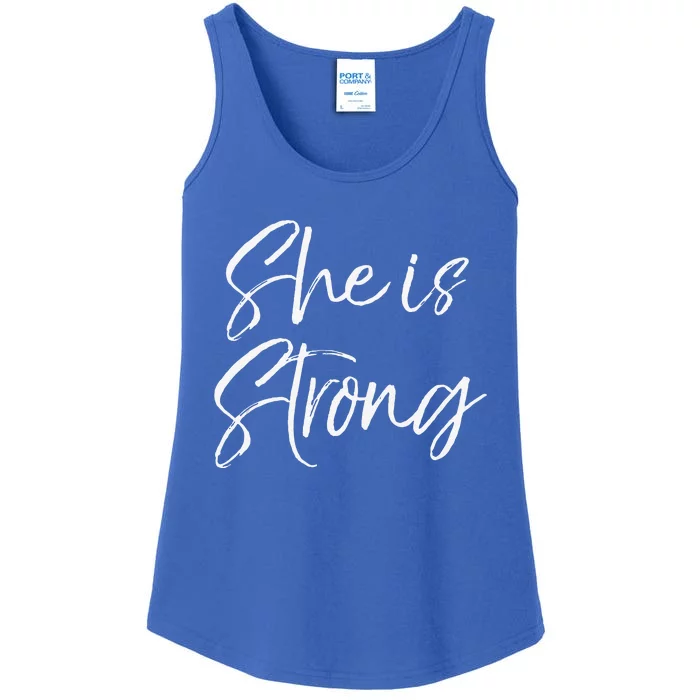 Cute Proverbs 31 Quote Gift For She Is Strong Ladies Essential Tank