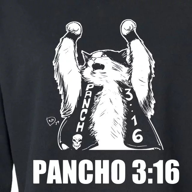 Cat Pancho 3 16 Cropped Pullover Crew