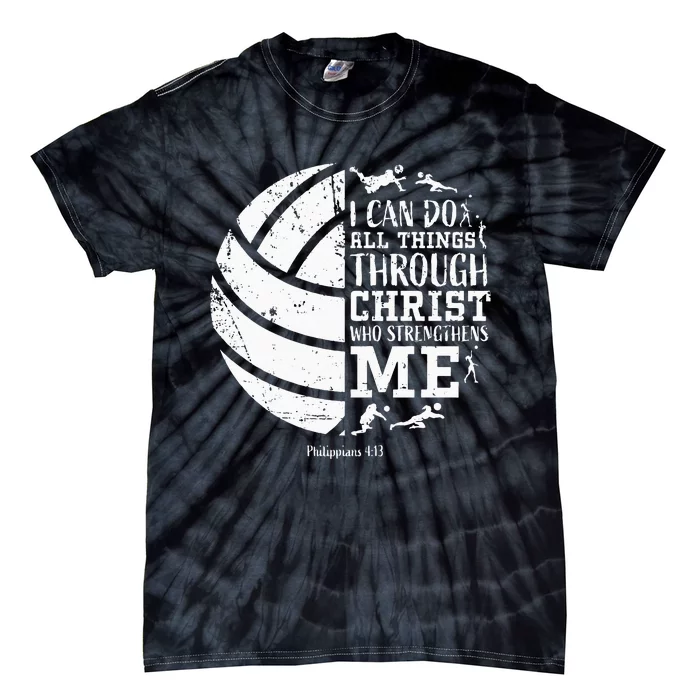 Cute Philippians 413 Volleyball Gifts Teen Women Her Tie-Dye T-Shirt