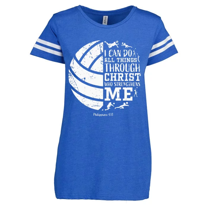 Cute Philippians 413 Volleyball Gifts Teen Women Her Enza Ladies Jersey Football T-Shirt