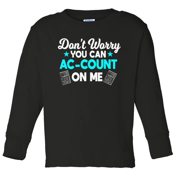 Certified Public Accountant Account Analyst Toddler Long Sleeve Shirt