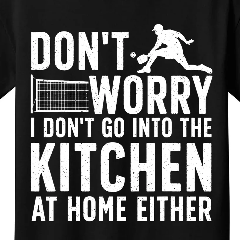 Cool Pickleball Art For Men Women Kitchen Pickle Ball Player Kids T-Shirt