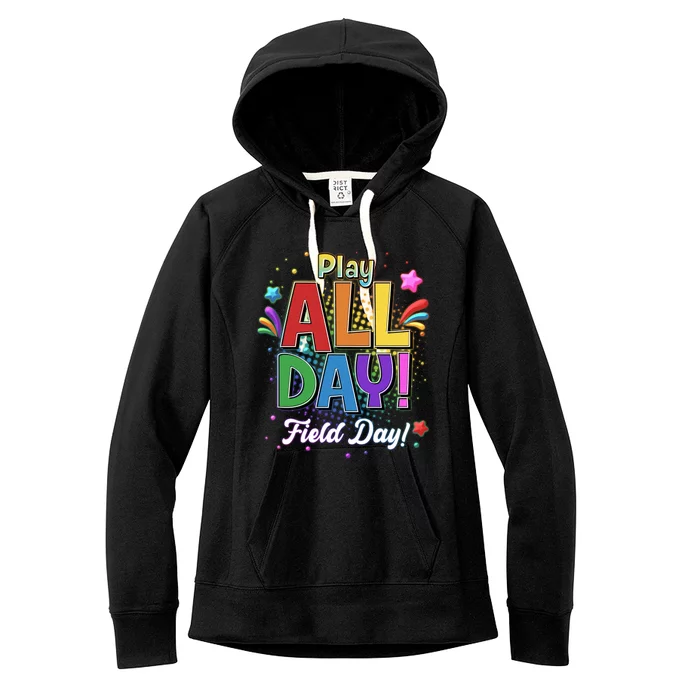 Colorful Play All Day Field Day Women's Fleece Hoodie