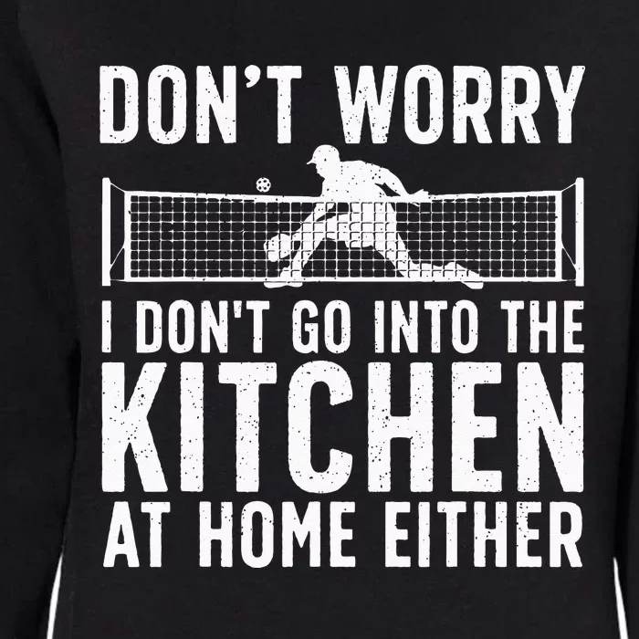 Cool Pickleball Art For Men Women Kitchen Pickle Ball Player Womens California Wash Sweatshirt