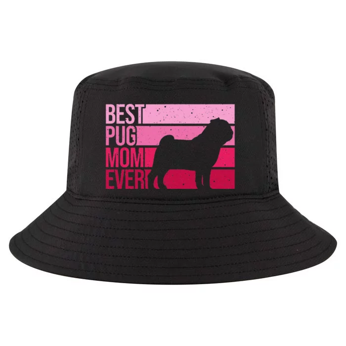 Cute Pug Art For Mom  Breed Pet Dog Puppy Pug Lovers Cool Comfort Performance Bucket Hat