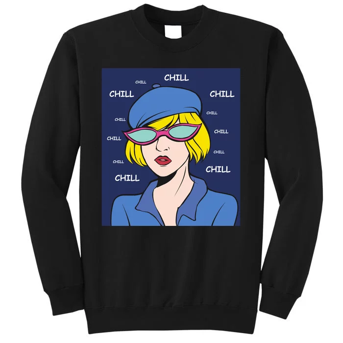 Chill Pop Art Tall Sweatshirt