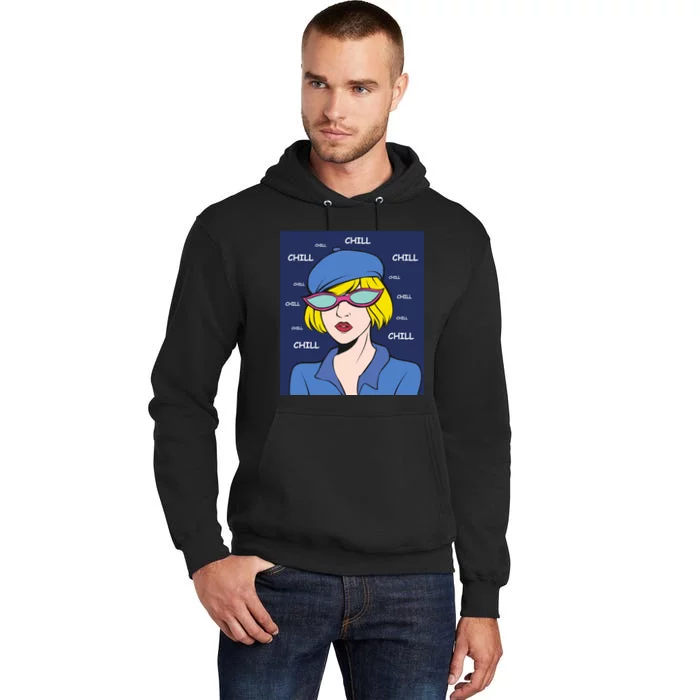 Chill Pop Art Tall Hoodie