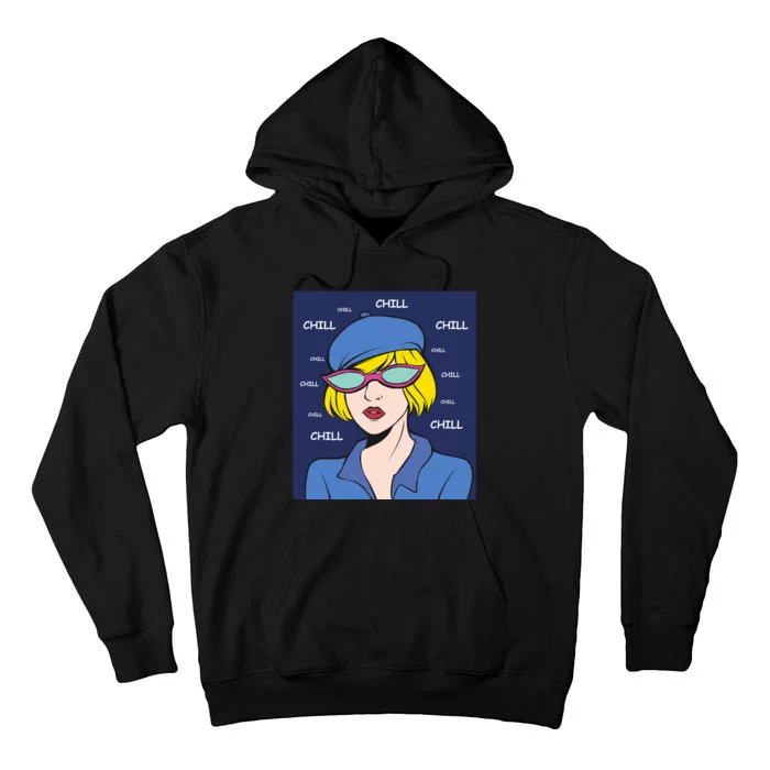 Chill Pop Art Tall Hoodie