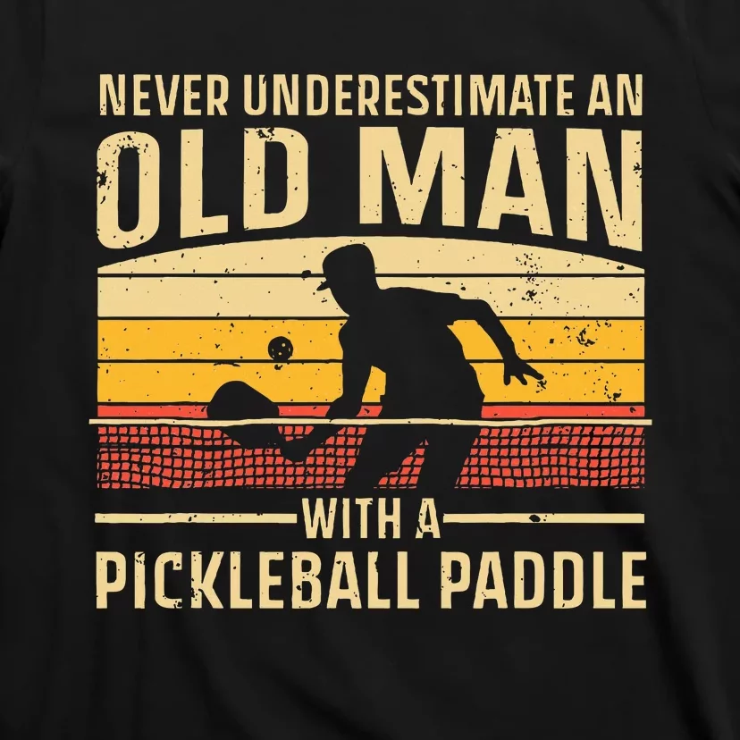 Cool Pickleball Art Paddle Pickleball Player T-Shirt