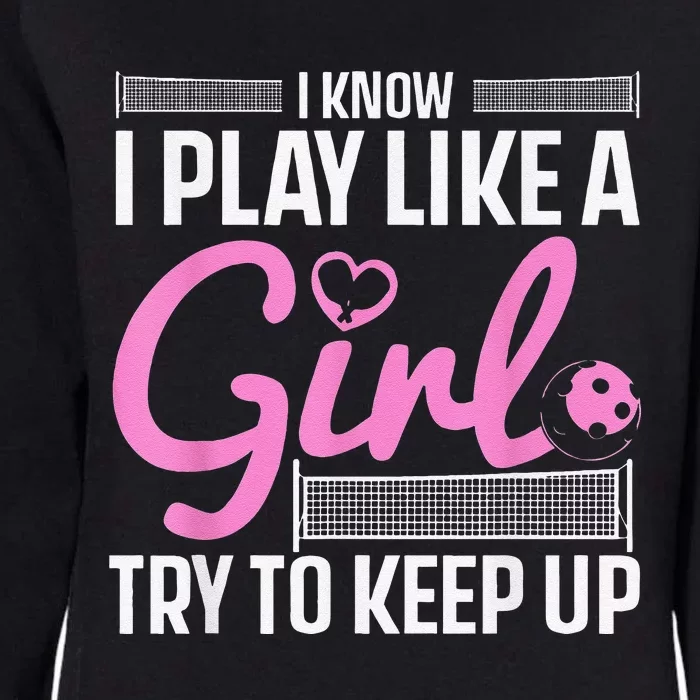 Cool Pickleball Art For Girls Player Pickleball Lover Womens California Wash Sweatshirt