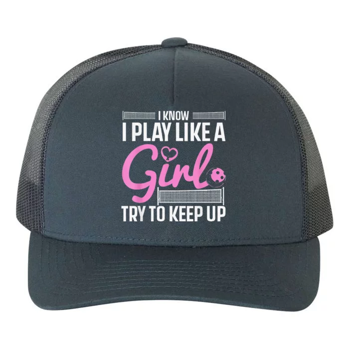 Cool Pickleball Art For Girls Player Pickleball Lover Yupoong Adult 5-Panel Trucker Hat