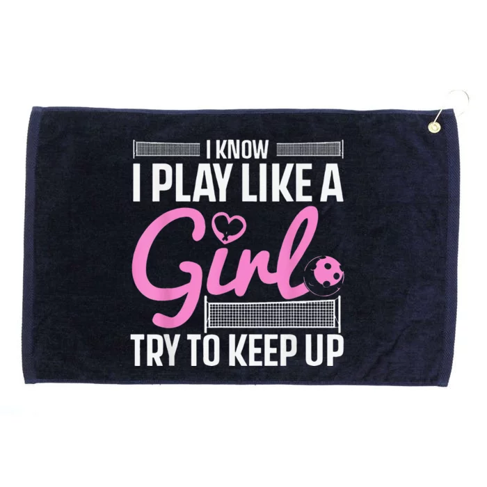 Cool Pickleball Art For Girls Player Pickleball Lover Grommeted Golf Towel