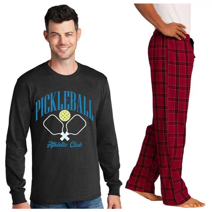 Cute Pickleball Athletic Club Gift Long Sleeve Pajama Set