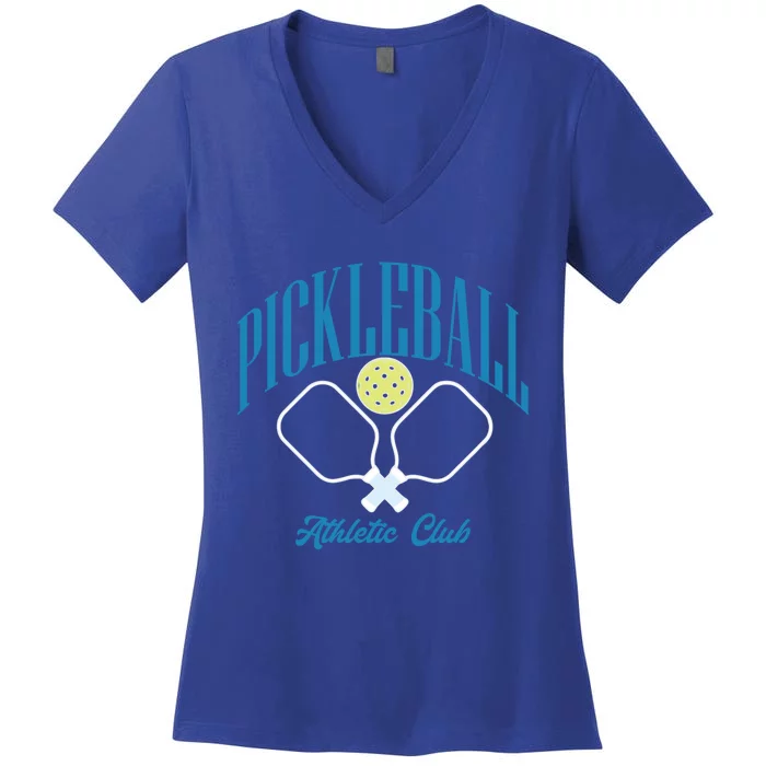 Cute Pickleball Athletic Club Gift Women's V-Neck T-Shirt