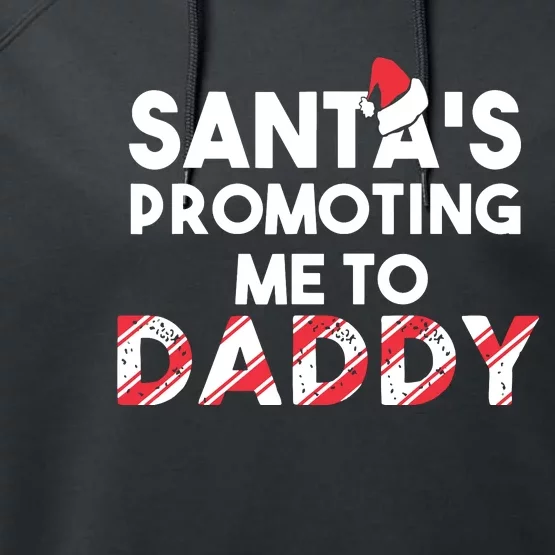 Christmas Pregnancy Announcement New Dad Gift Performance Fleece Hoodie