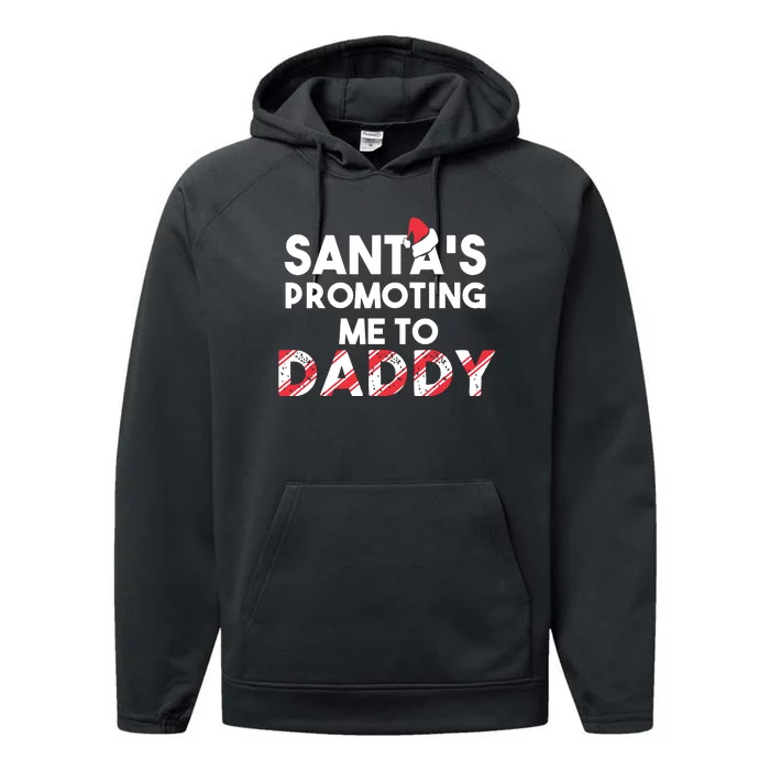 Christmas Pregnancy Announcement New Dad Gift Performance Fleece Hoodie