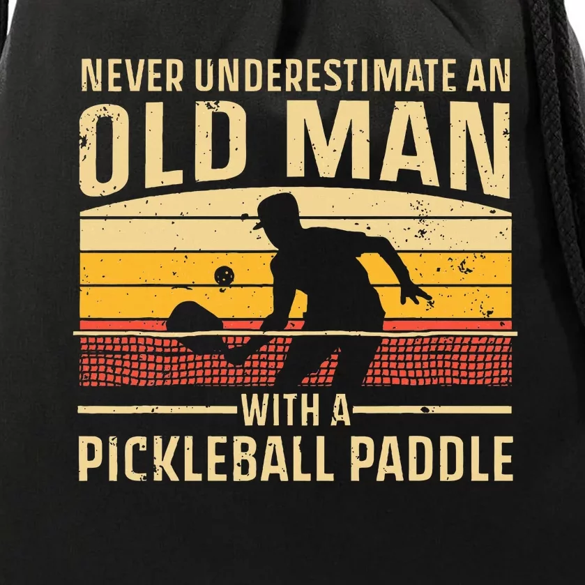 Cool Pickleball Art For Wo Paddle Pickleball Player Drawstring Bag