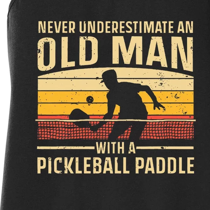 Cool Pickleball Art For Wo Paddle Pickleball Player Women's Racerback Tank