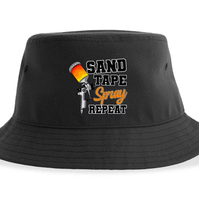 Car Painter Automative Detailing Sand Tape Spray Vehicle Sustainable Bucket Hat