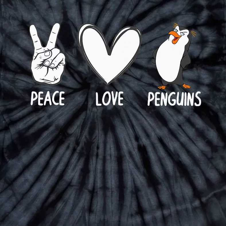 Cool Penguin Art For  Peace Love Penguins Zookeeper Tie-Dye T-Shirt