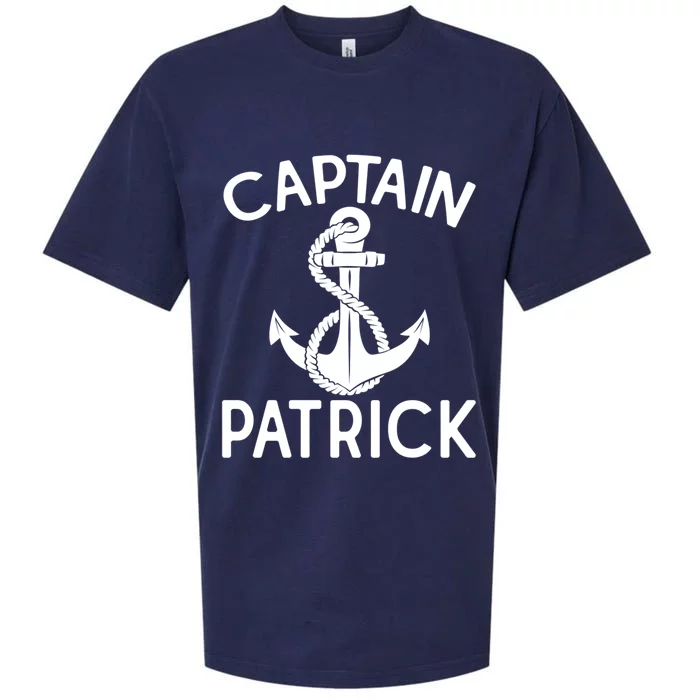 Captain Patrick Anchor Boating Yacht Boat Ship Funny Gift Sueded Cloud Jersey T-Shirt